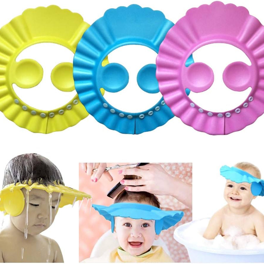 Visière de Bain Réglable pour Bébé - Protection Yeux et Oreilles