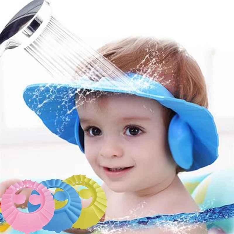Visière de Bain Réglable pour Bébé - Protection Yeux et Oreilles