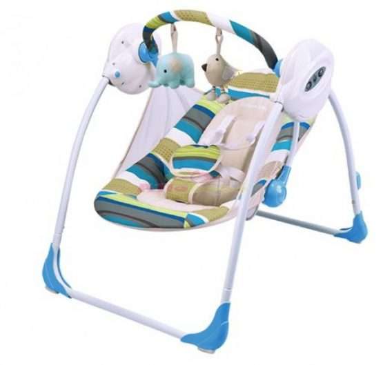 BALANCELLE BÉBÉ SWING RELAX MUSICALE ROSE  & Bleu