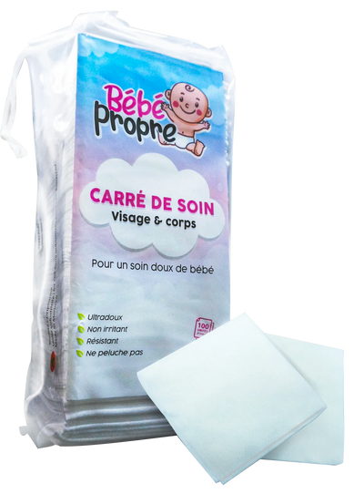 Bébé propre carré de soin