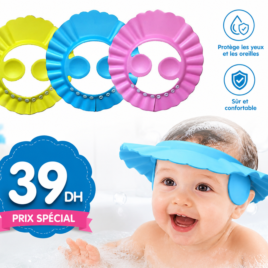 chapeau bain bébé