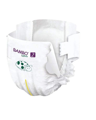 Couches Bambo Nature Taille 2 (3-6 kg) - 30 unités