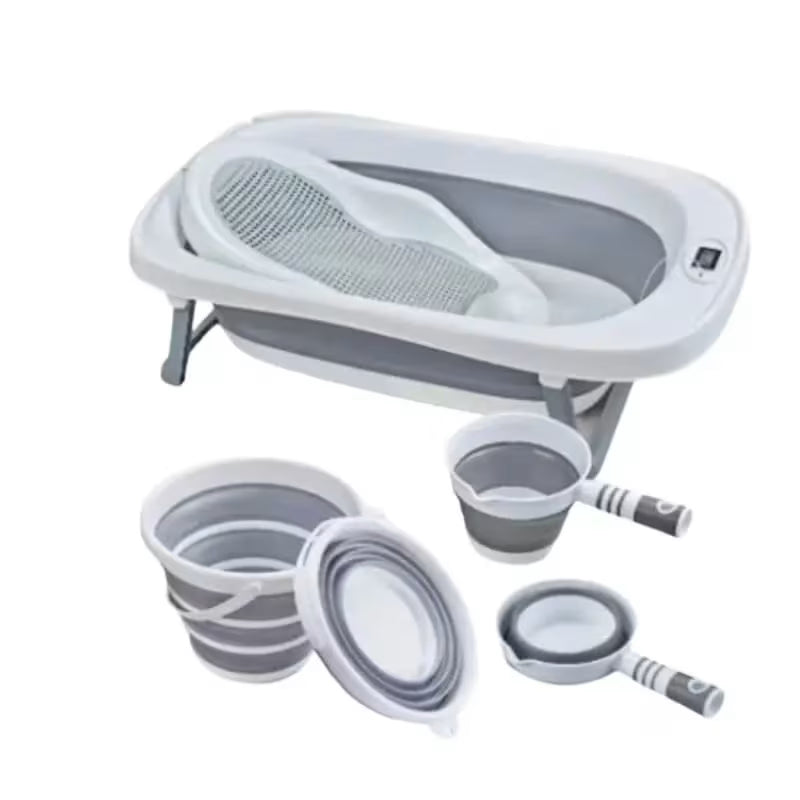 Ensemble Baignoire Pliable 4 Pièces – Baby Queenix - bebe maroc