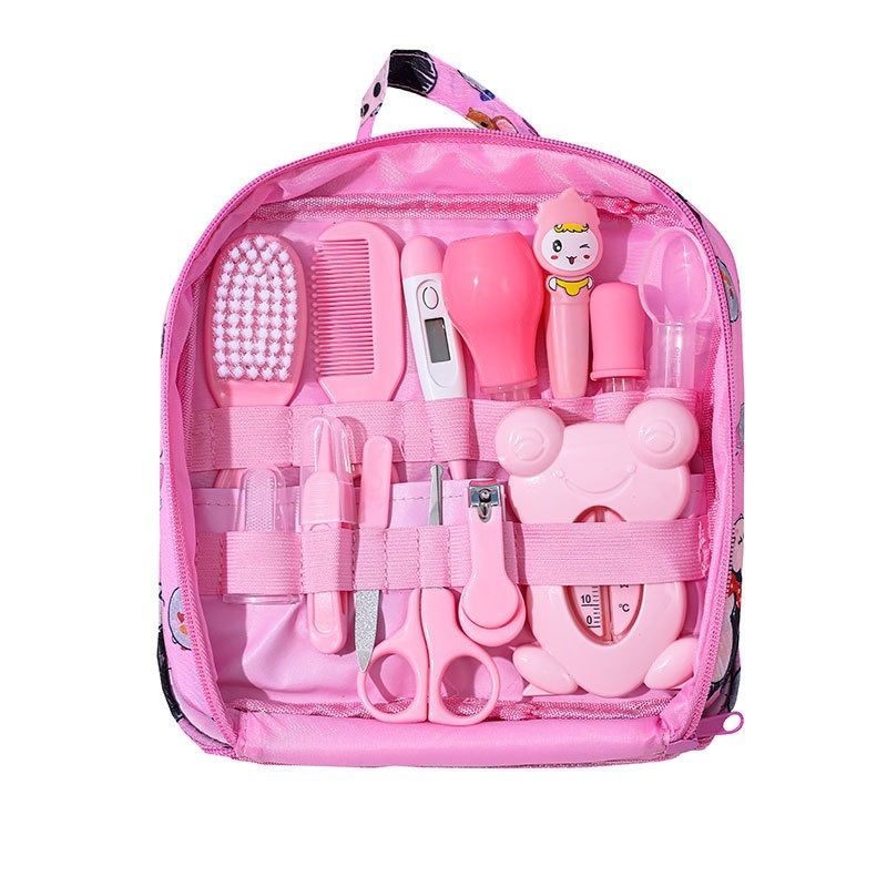 Kit de Soin Bébé 12pcs, Trousse complète Portable de Toilette