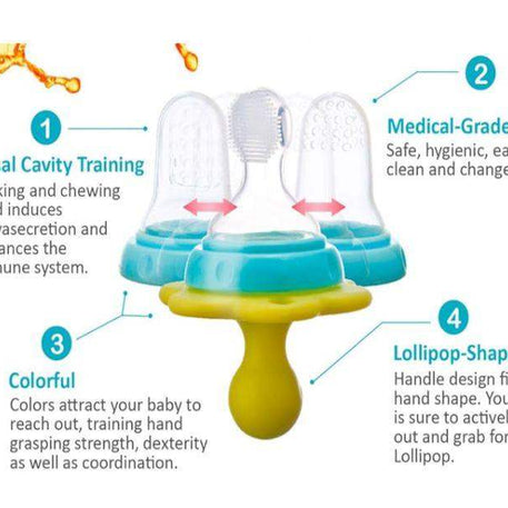 Farlin grip bite lollipops baby oral set - Bébé Shop Maroc