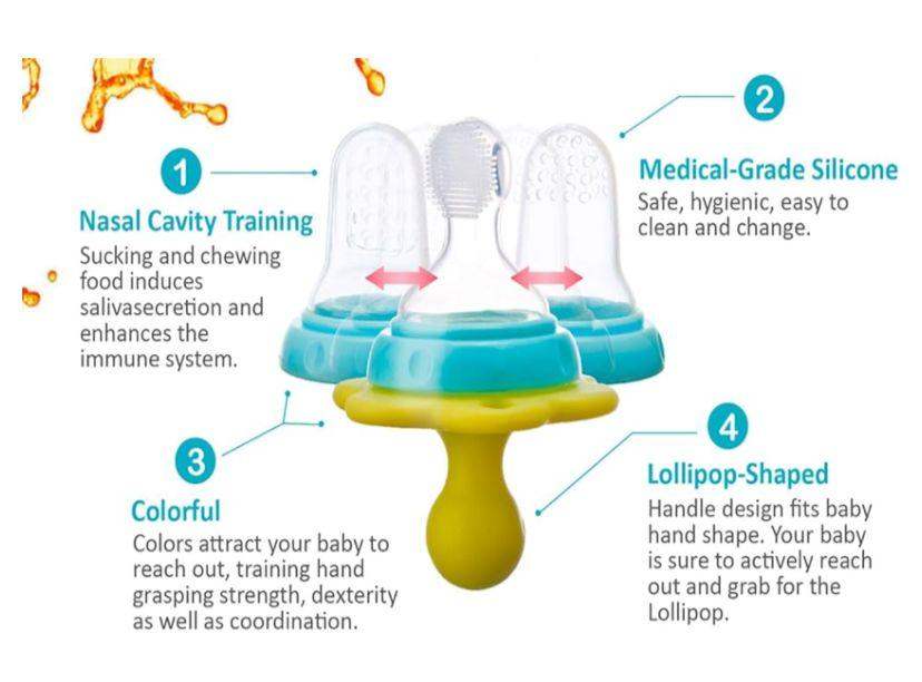 Farlin grip bite lollipops baby oral set - Bébé Shop Maroc