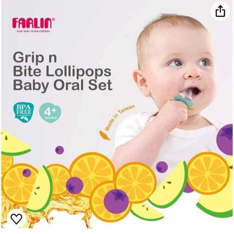 Farlin grip bite lollipops baby oral set - Bébé Shop Maroc