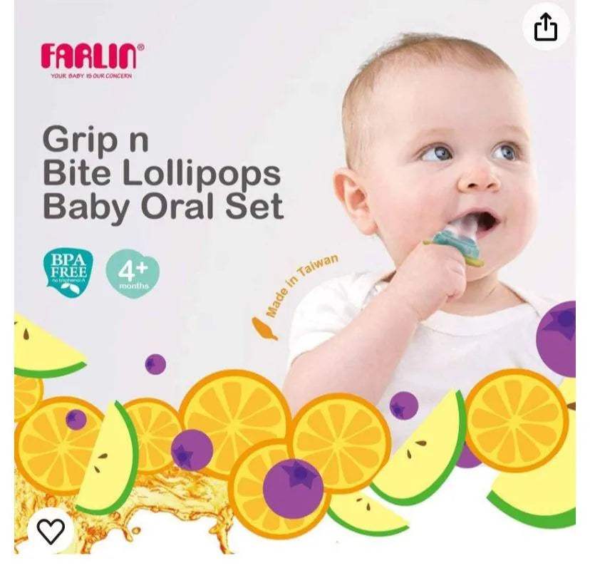 Farlin grip bite lollipops baby oral set - Bébé Shop Maroc