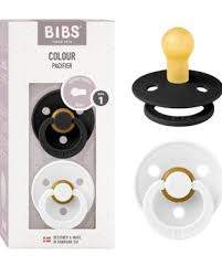 Lot de 2 Sucettes Bibs - Black/White Bibs