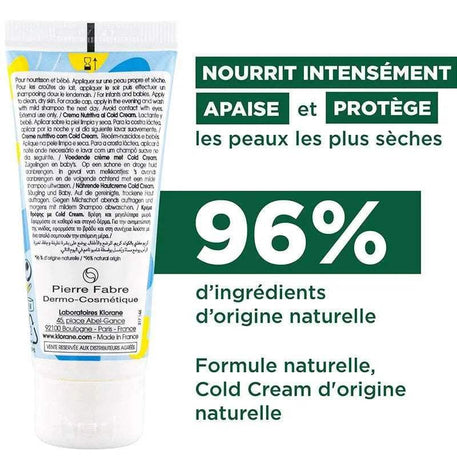 Klorane Bébé Crème nutritive au Cold Cream et Calendula - 40ml - Bébé Shop Maroc