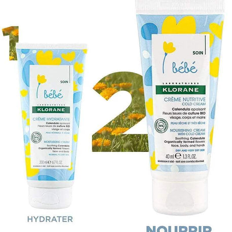 Klorane Bébé Crème nutritive au Cold Cream et Calendula - 40ml - Bébé Shop Maroc