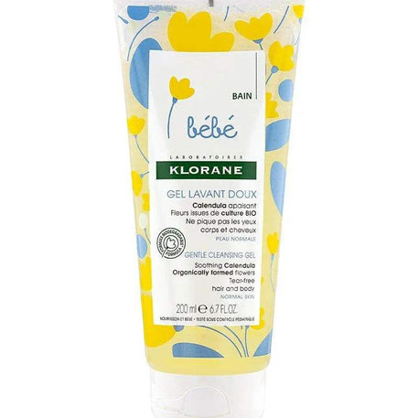 Klorane Bébé Gel lavant doux au Calendula apaisant - 200ml - Bébé Shop Maroc