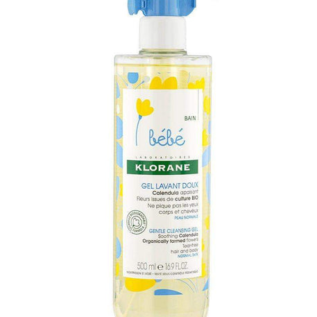 Klorane Bébé Gel lavant doux au Calendula apaisant - 500ml - Bébé Shop Maroc