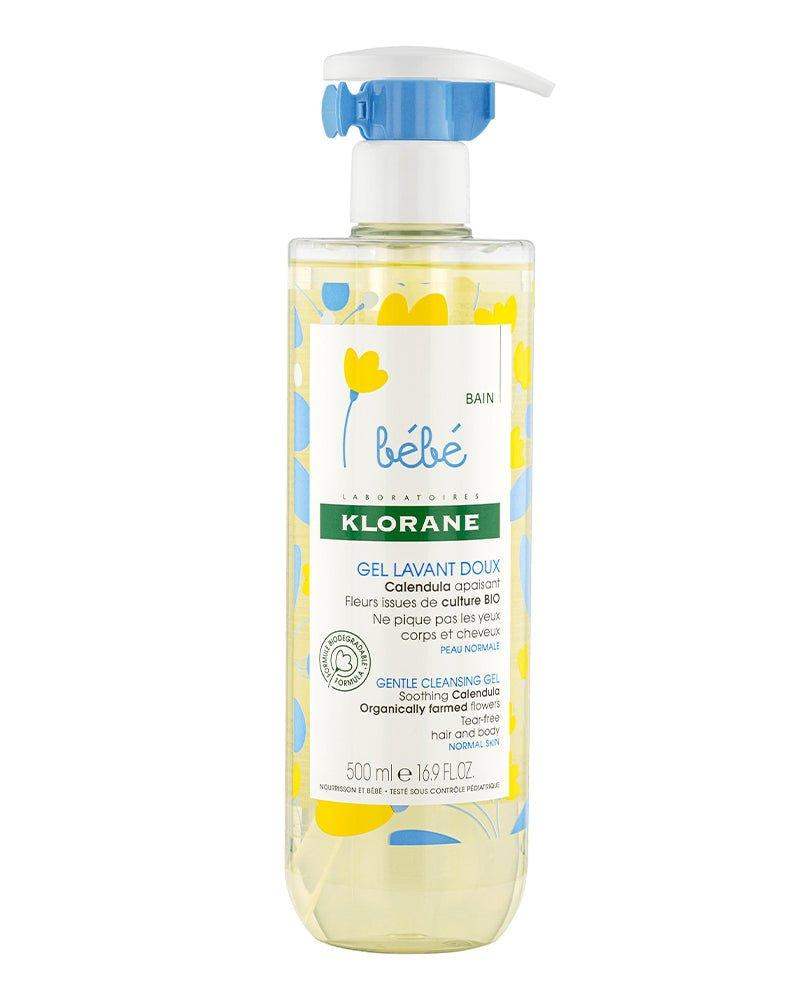 Klorane Bébé Gel lavant doux au Calendula apaisant - 500ml - Bébé Shop Maroc