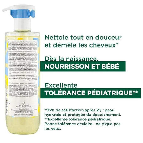 Klorane Bébé Gel lavant doux au Calendula apaisant - 500ml - Bébé Shop Maroc