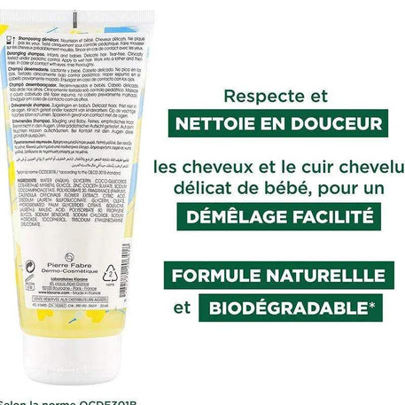 Klorane Bébé Shampooing démêlant au Calendula apaisant - 200ml - Bébé Shop Maroc