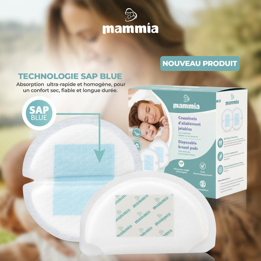 Mammia Coussinets d'Allaitement Jetables Ultra-Absorbants – 30 unités