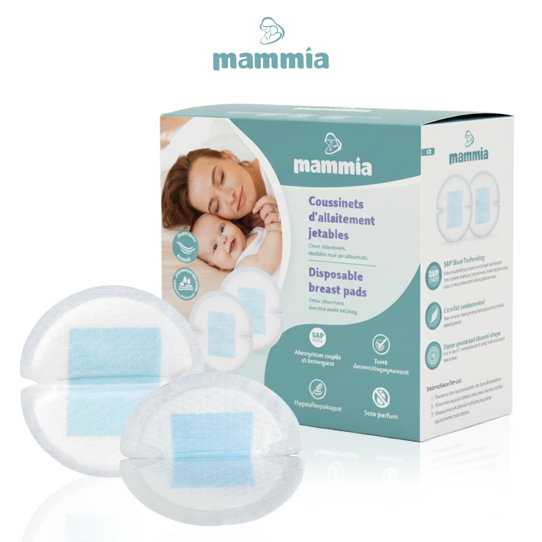 Mammia Coussinets d'Allaitement Jetables Ultra-Absorbants – 30 unités