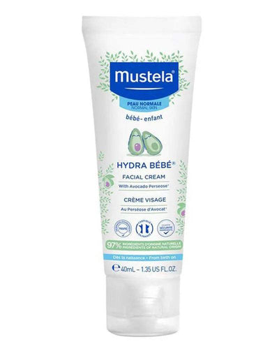 Mustela Crème Visage Hydra Bébé à l'avocat BIO - 40ml