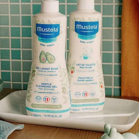 Mustela Gel Lavant Doux à l'Avocat BIO - 500ml - Bébé Shop Maroc