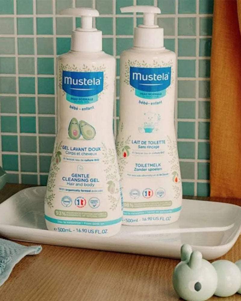 Mustela Gel Lavant Doux à l'Avocat BIO - 500ml - Bébé Shop Maroc