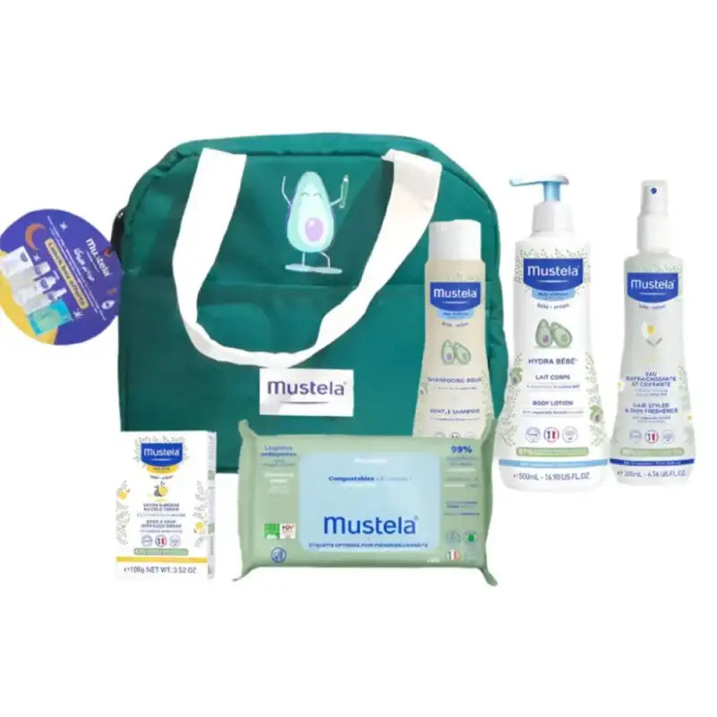 MUSTELA – Grand Pack de Soin Complet Bébé à l’Avocat BIO et à la Camomille