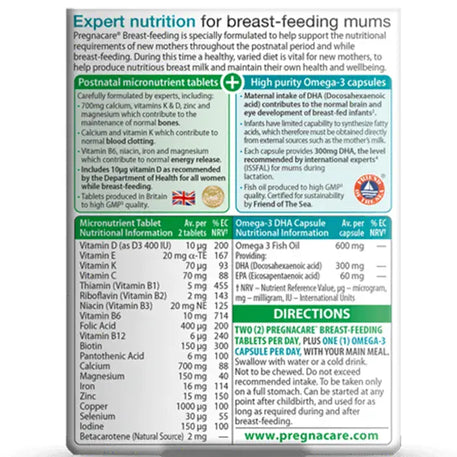 vitamine allaitement pregnacare maroc