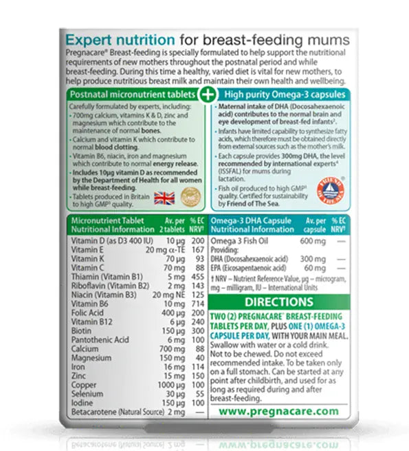 vitamine allaitement pregnacare maroc