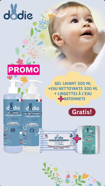 Kit Soin Bébé Complet – Gel, Eau Nettoyante & Lingettes + Cadeau
