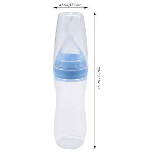 cuillère biberon en silicone avec ventouse pour bébé