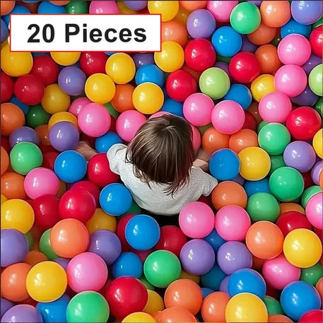 Sac de 20 à 100 Balles Multicolores pour Bébé et Enfant