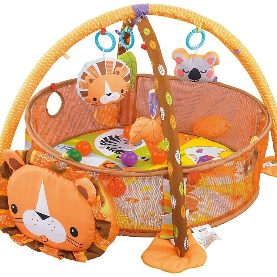 Tapis d'éveil bébé - gym et balles - Lion + 30 balles