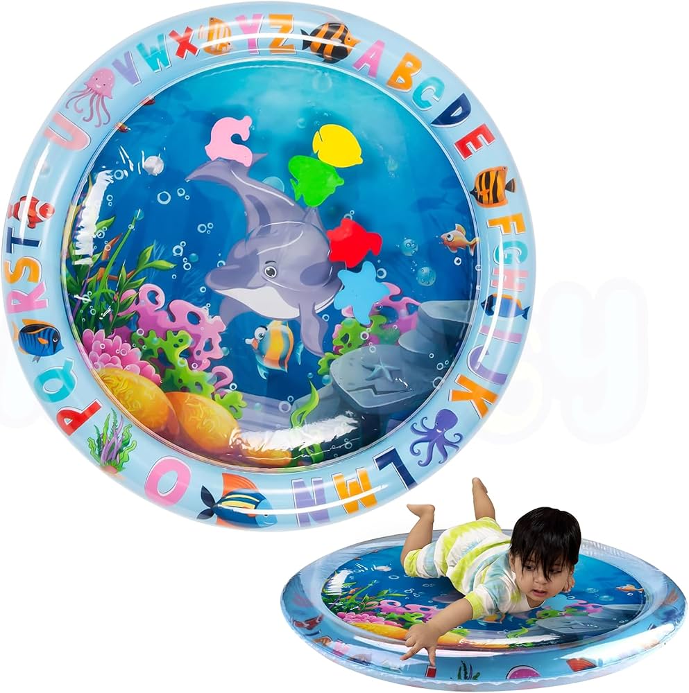 Tapis d'Eau Gonflable d'Éveil Bébé – Motif Pieuvre