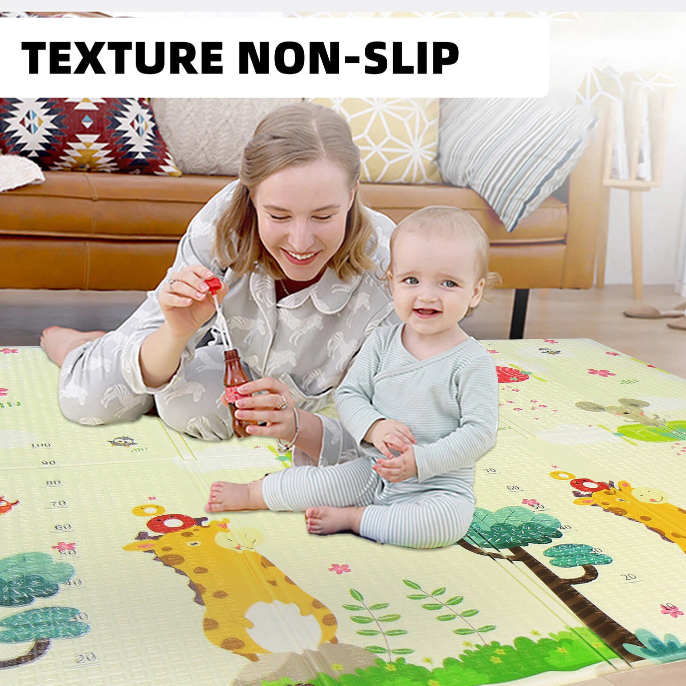 Tapis Mousse Antichoc Pliable 200 × 180 cm